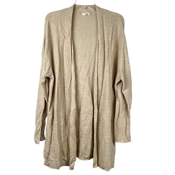Caslon Cream Open Front Long Sleeve Cardigan 2X - Picture 1 of 11